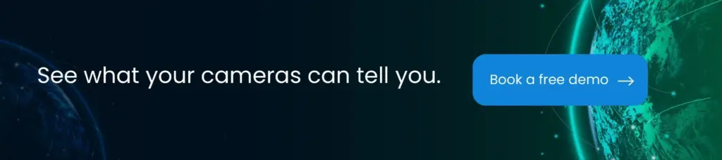 CTA banner encouraging users to discover camera insights and book a free NAVA demo.