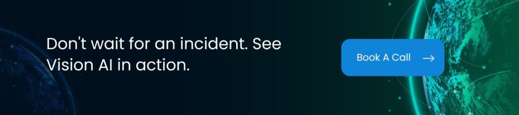 NAVA CTA banner "Don't wait for an incident, see Vision AI in action" with demo button