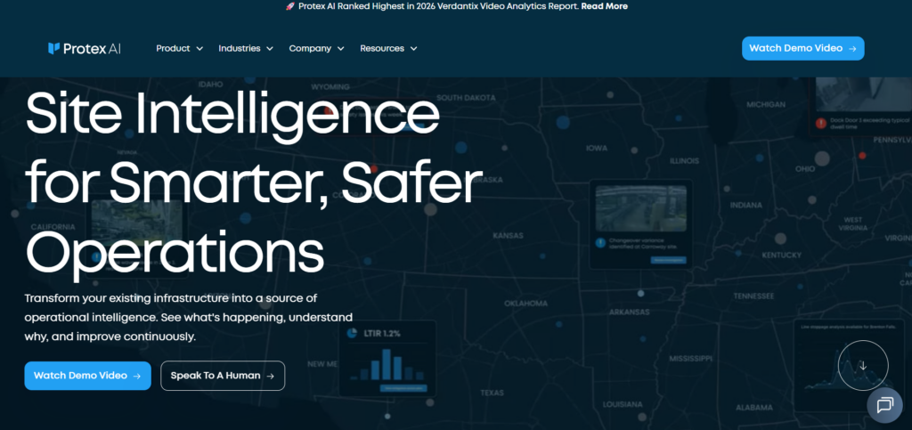 Protex AI site intelligence platform for safer operations. 
